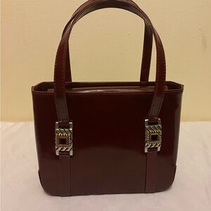 Elegant Maroon Leather Hand Bag